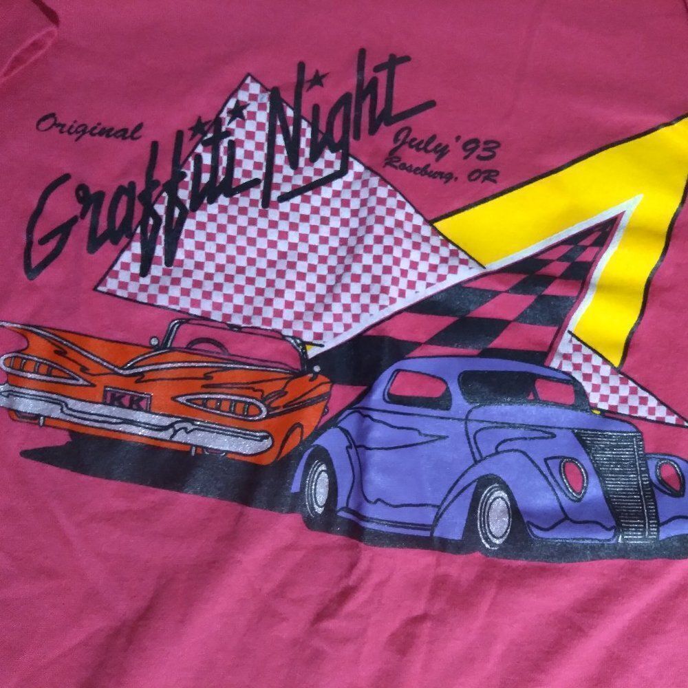 Vintage Graffiti Nights 93 Cruise Car Show T-Shirt